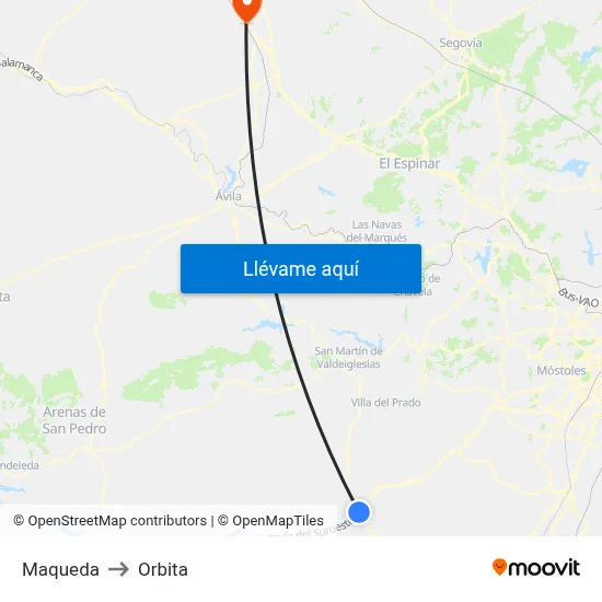 Maqueda to Orbita map