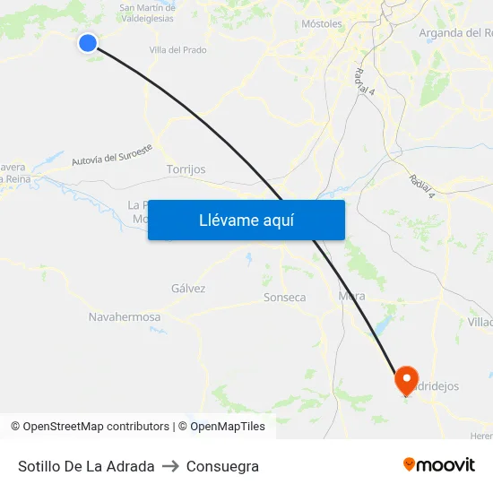 Sotillo De La Adrada to Consuegra map