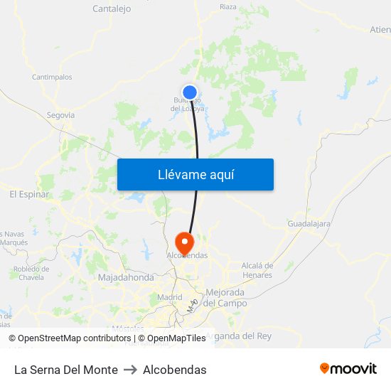 La Serna Del Monte to Alcobendas map