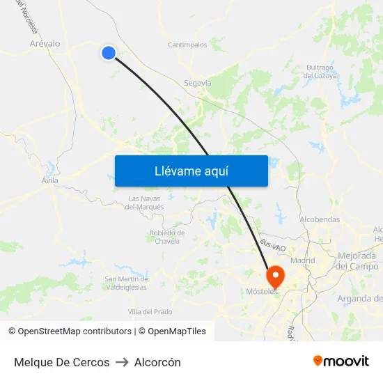 Melque De Cercos to Alcorcón map