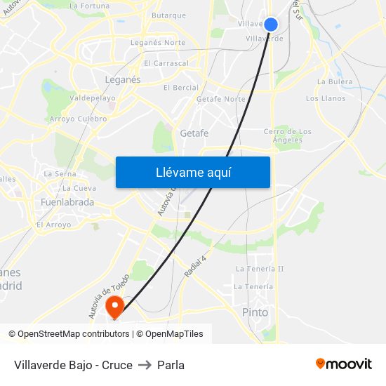 Villaverde Bajo - Cruce to Parla map