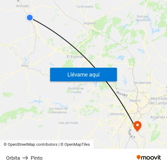Orbita to Pinto map