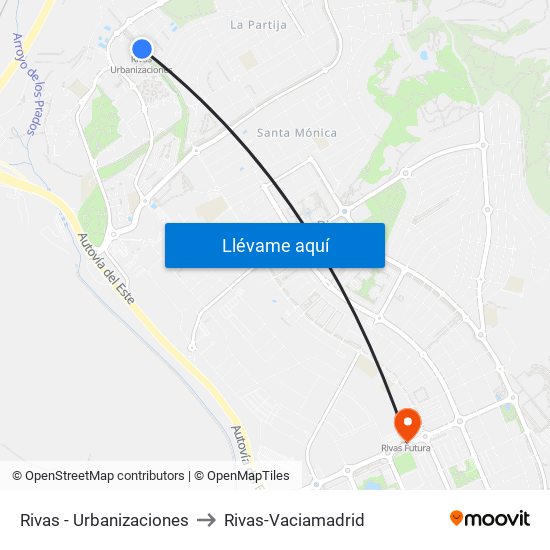 Rivas - Urbanizaciones to Rivas-Vaciamadrid map