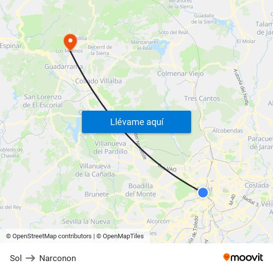 Sol to Narconon map