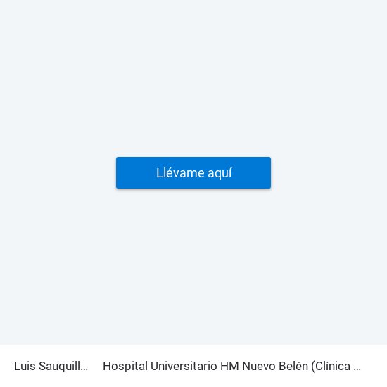 Luis Sauquillo - Grecia to Hospital Universitario HM Nuevo Belén (Clínica Maternidad Ntra. Sra. Belén) map