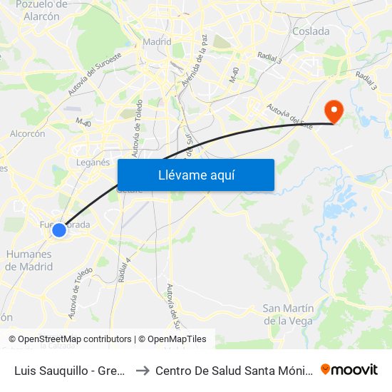 Luis Sauquillo - Grecia to Centro De Salud Santa Mónica map