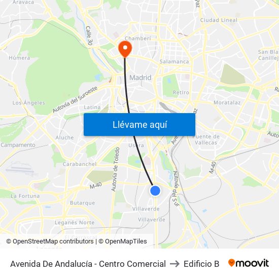 Avenida De Andalucía - Centro Comercial to Edificio B map