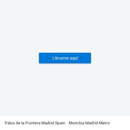 Palos de la Frontera Madrid Spain to Moncloa Madrid Metro map