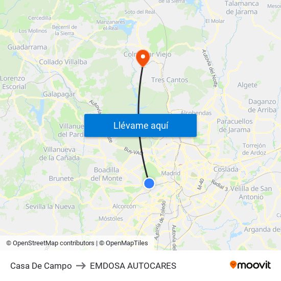 Casa De Campo to EMDOSA AUTOCARES map