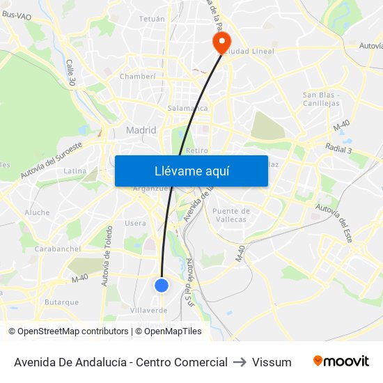 Avenida De Andalucía - Centro Comercial to Vissum map