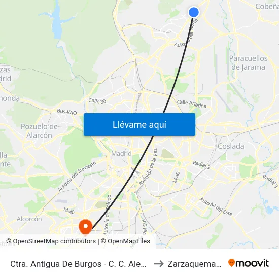 Ctra. Antigua De Burgos - C. C. Alegra to Zarzaquemada map