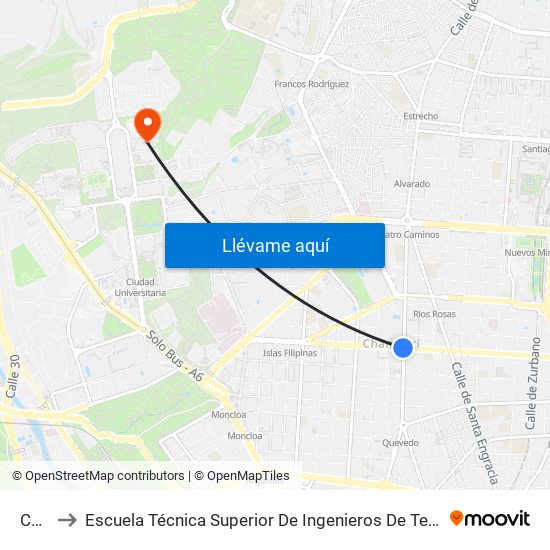 Canal to Escuela Técnica Superior De Ingenieros De Telecomunicación Upm map