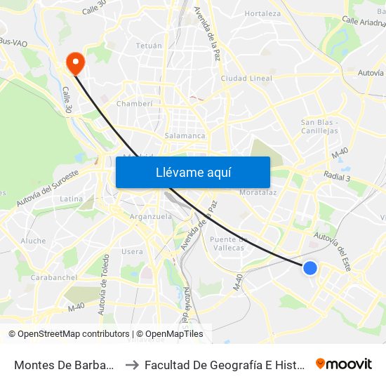 Montes De Barbanza to Facultad De Geografía E Historia map