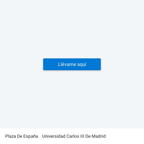 Plaza De España to Universidad Carlos III De Madrid map