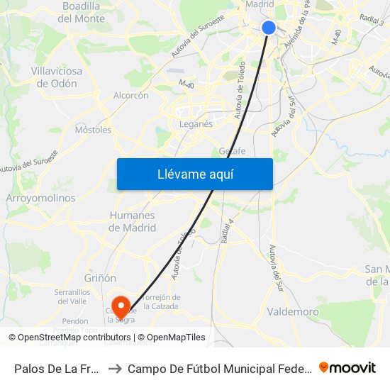 Palos De La Frontera to Campo De Fútbol Municipal Federico Núñez map