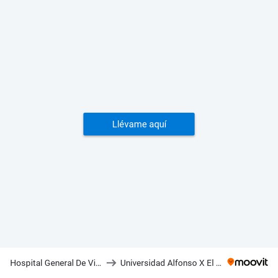 Hospital General De Villalba to Universidad Alfonso X El Sabio map