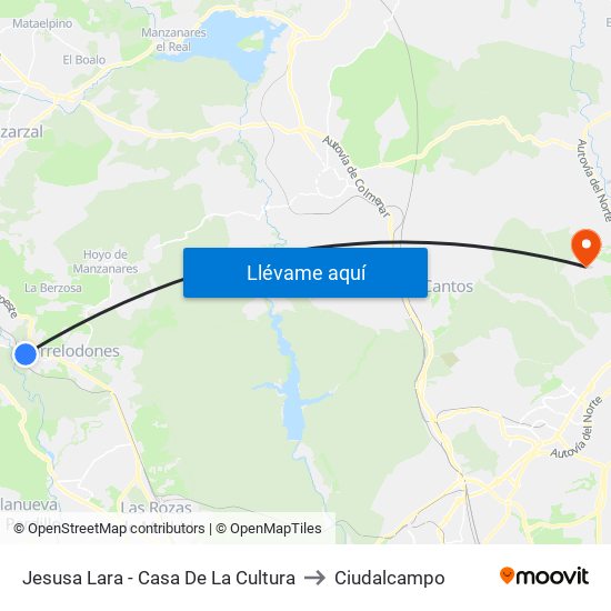 Jesusa Lara - Casa De La Cultura to Ciudalcampo map