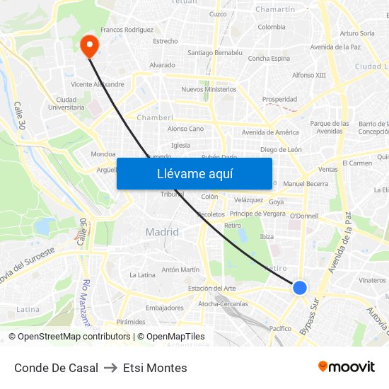 Conde De Casal to Etsi Montes map