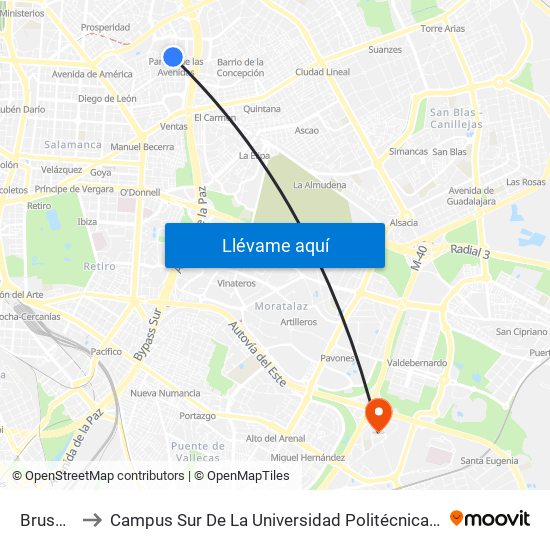 Bruselas to Campus Sur De La Universidad Politécnica De Madrid map