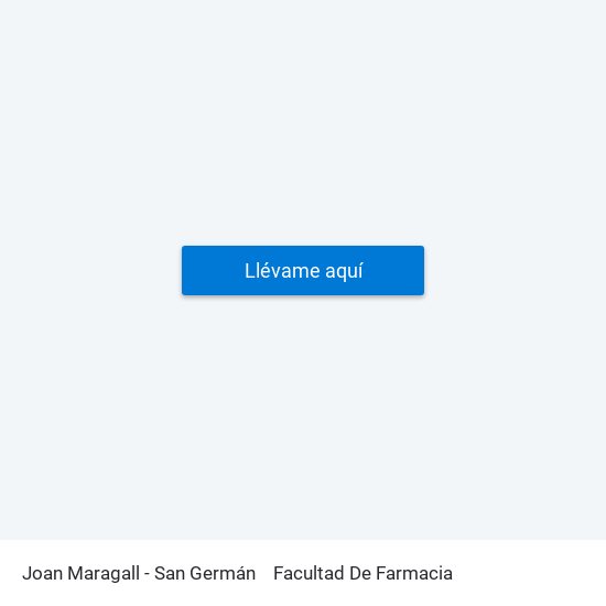 Joan Maragall - San Germán to Facultad De Farmacia map