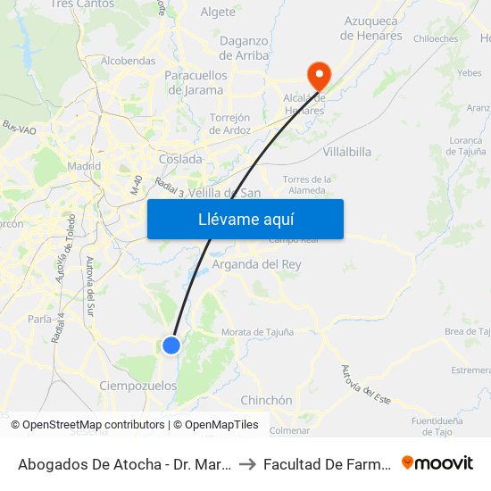 Abogados De Atocha - Dr. Marañón to Facultad De Farmacia map