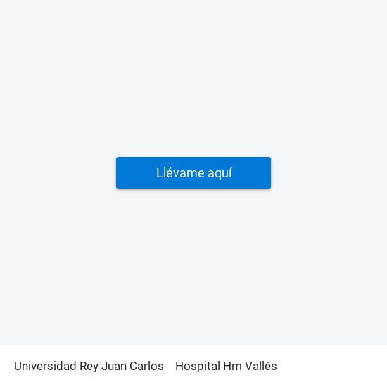 Universidad Rey Juan Carlos to Hospital Hm Vallés map