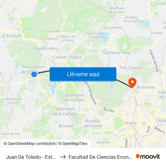 Juan De Toledo - Estación De Autobuses to Facultad De Ciencias Económicas Y Empresariales map