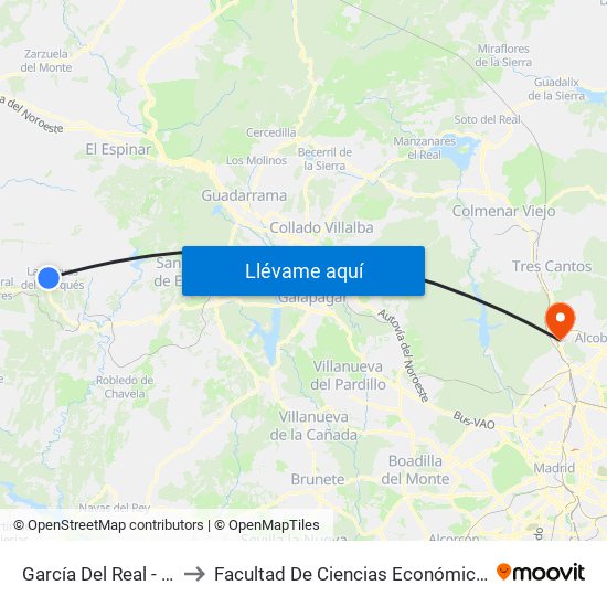 García Del Real - Trva. Sauco to Facultad De Ciencias Económicas Y Empresariales map