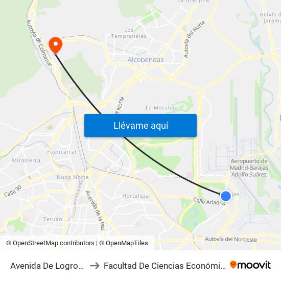 Avenida De Logroño - Algemesí to Facultad De Ciencias Económicas Y Empresariales map