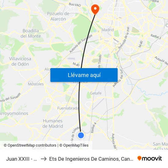 Juan XXIII - Pío XII to Ets De Ingenieros De Caminos, Canales Y Puertos map