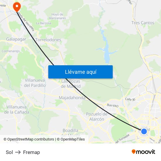 Sol to Fremap map