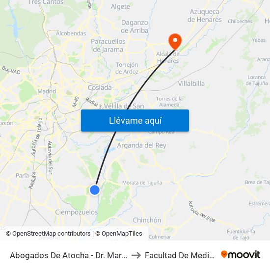 Abogados De Atocha - Dr. Marañón to Facultad De Medicina map
