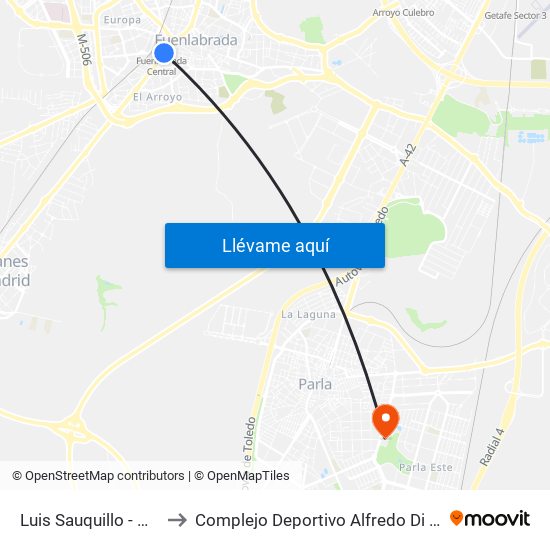 Luis Sauquillo - Grecia to Complejo Deportivo Alfredo Di Stéfano map