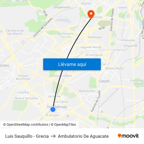 Luis Sauquillo - Grecia to Ambulatorio De Aguacate map