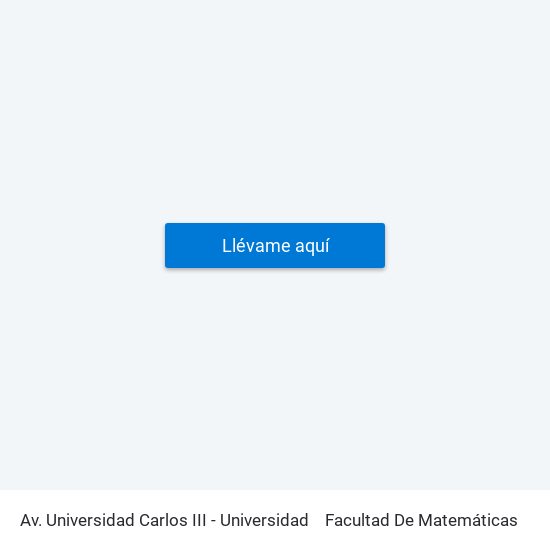 Av. Universidad Carlos III - Universidad to Facultad De Matemáticas map