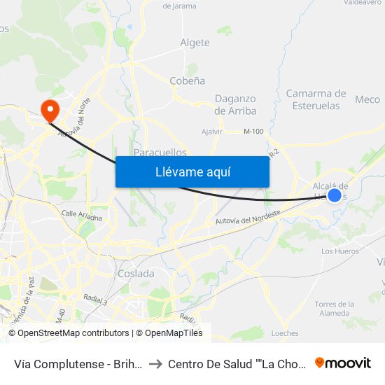 Vía Complutense - Brihuega to Centro De Salud ""La Chopera"" map