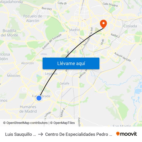 Luis Sauquillo - Grecia to Centro De Especialidades Pedro González Bueno map