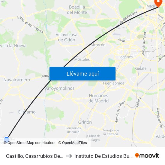 Castillo, Casarrubios Del Monte to Instituto De Estudios Bursátiles map