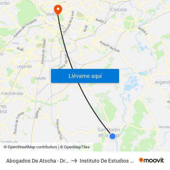 Abogados De Atocha - Dr. Marañón to Instituto De Estudios Bursátiles map