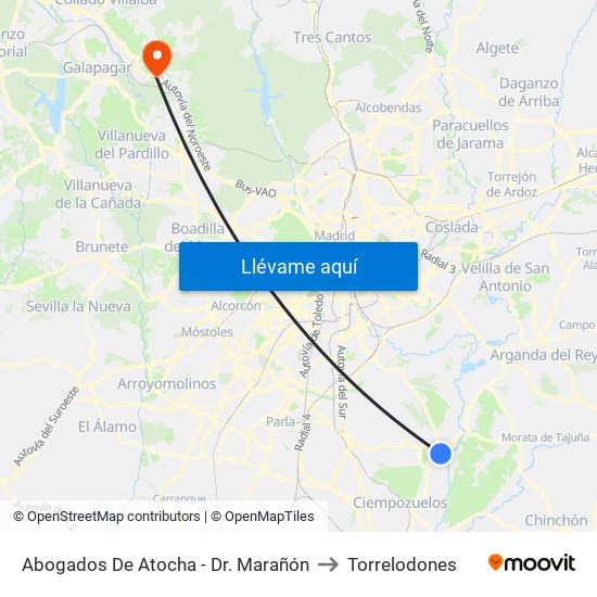 Abogados De Atocha - Dr. Marañón to Torrelodones map