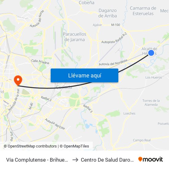 Vía Complutense - Brihuega to Centro De Salud Daroca map