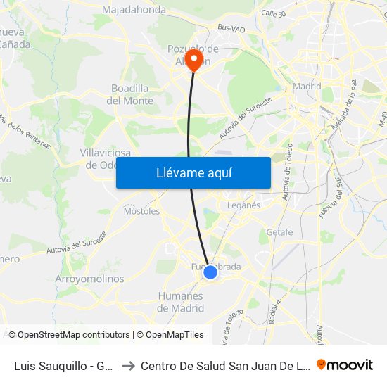 Luis Sauquillo - Grecia to Centro De Salud San Juan De La Cruz map