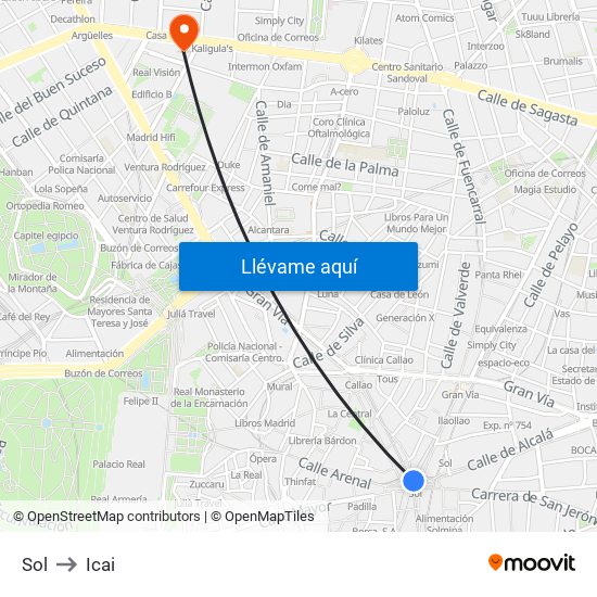 Sol to Icai map