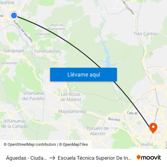 Águedas - Ciudad Deportiva to Escuela Técnica Superior De Ingenieros Industriales map