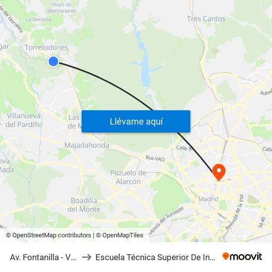 Av. Fontanilla - Valdehurones to Escuela Técnica Superior De Ingenieros Industriales map