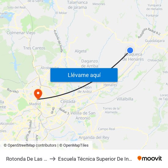 Rotonda De Las Setas, Quer to Escuela Técnica Superior De Ingenieros Industriales map