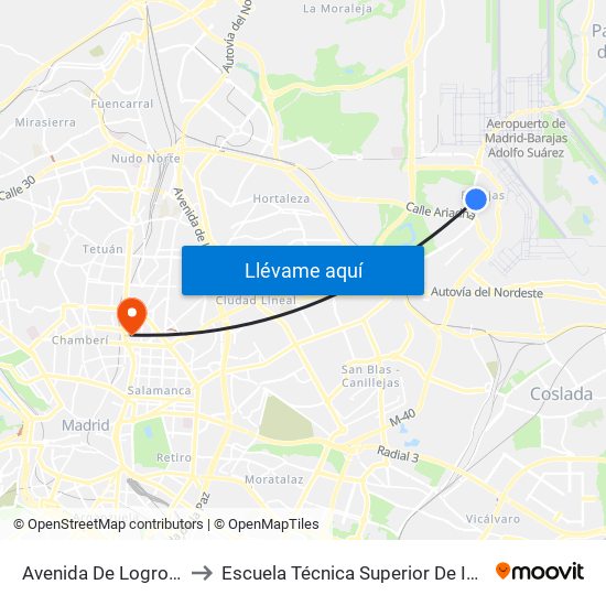 Avenida De Logroño - Algemesí to Escuela Técnica Superior De Ingenieros Industriales map