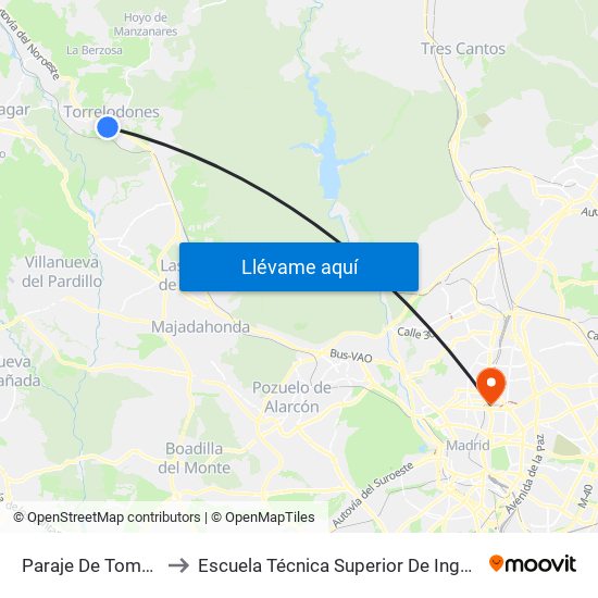 Paraje De Tomás Romera to Escuela Técnica Superior De Ingenieros Industriales map
