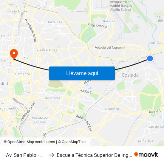 Av. San Pablo - B.º Estación to Escuela Técnica Superior De Ingenieros Industriales map