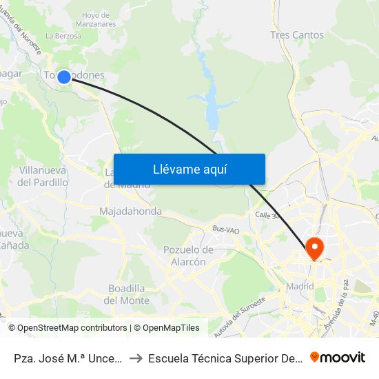 Pza. José M.ª Unceta - Polideportivo to Escuela Técnica Superior De Ingenieros Industriales map